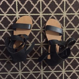 UO Black Gladiator Sandals